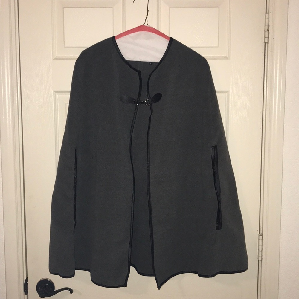 Black and Grey Cape